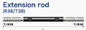 R38/T38 rots die Rod Carbon Steel Threaded Extension-Staaf 3050mm boren